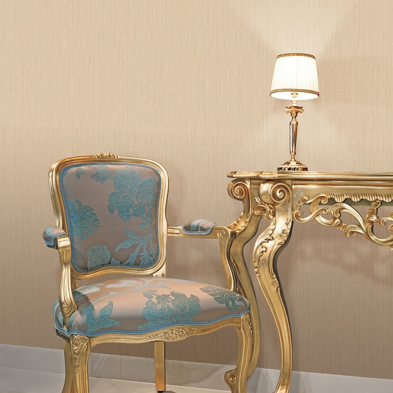 Galerie Wallcoverings Palazzo 2 Collection Plain Vertical Texture Vinyl on Non-woven Matte Wallpaper Roll