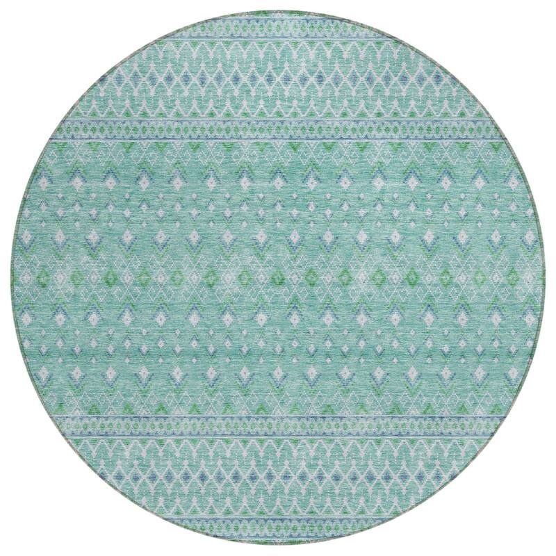 HomeRoots Tribal Transitional Rectangle Outdoor Rug