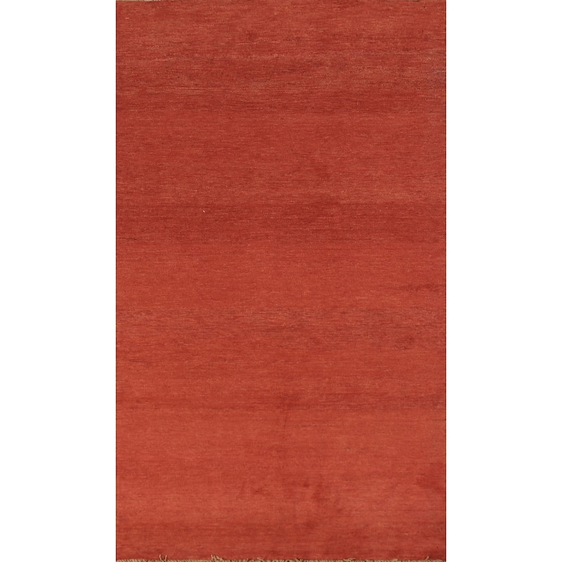 Striped Gabbeh Oriental Rug Handmade Wool Carpet - 3'4" x 6'5"