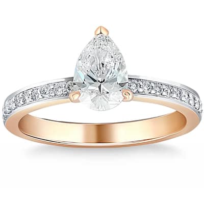 1 1/5Ct Oval Diamond Engagement Lab Grown in White, Yellow, or Rose Gold