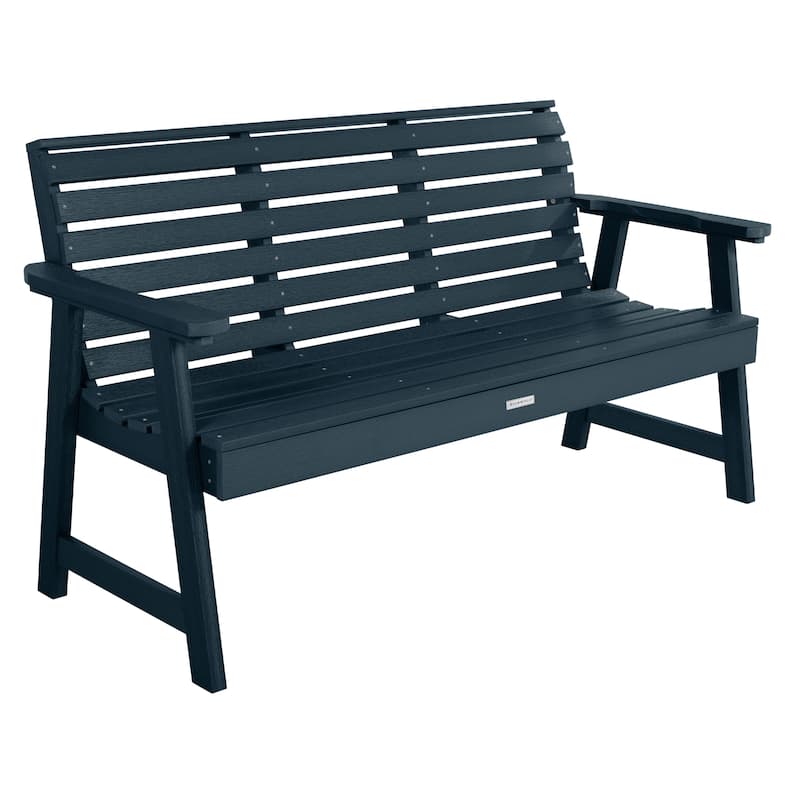 HIGHWOOD Weatherly 5-foot Eco-friendly Synthetic Wood Garden Bench - Blue