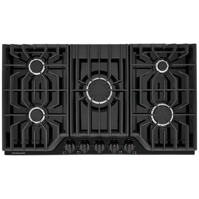 Frigidaire FCCG3627A 36" Wide 5 Burner Gas Cooktop with Quick Boil