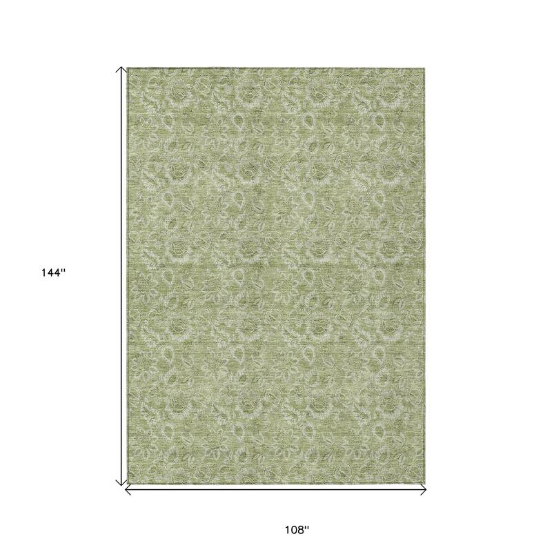 HomeRoots Floral Transitional Rectangle Outdoor Rug