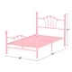 preview thumbnail 16 of 21, VECELO Classic Metal Platform Bed Frame, Twin Size Beds with Shell Style, Storage Space Under Bedframes, Kids Bed