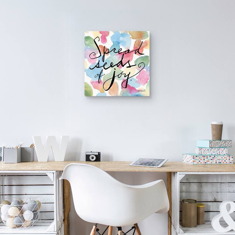 Spread Seeds of Joy by Anne Tavoletti Canvas Art Print