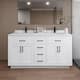 Option White / Giotto Quartz Top / Matte Black Hardware