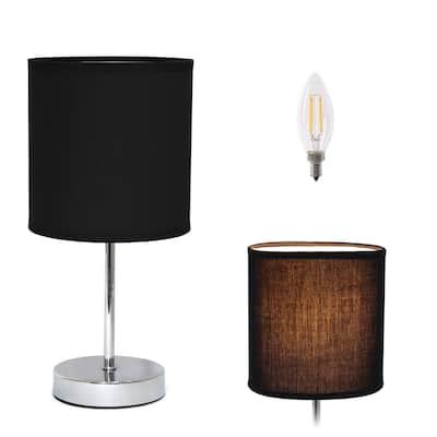 Simple Designs 11.81" Basic Mini Table Lamp with Feit LED Bulb Included - 11.81