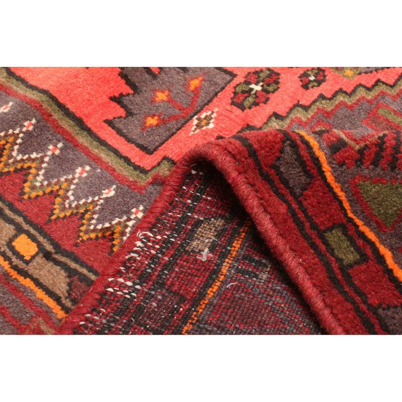 ECARPETGALLERY Hand-knotted Andelz Red Wool Rug - 4'6 x 6'7