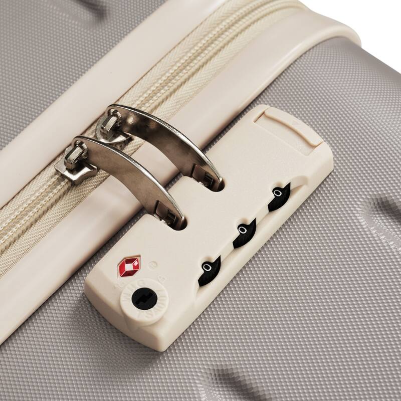 Premium ABS Travel Luggage Set, 3-Piece TSA Lock Suitcase Ensemble with 20, 24, and 28 Inch Sizes with 360°Spinner Wheels