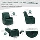 preview thumbnail 51 of 87, Echidna Transitional Genuine Leather Swivel Rocker Nursery Chair with Nailhead Trim by HULALA HOME