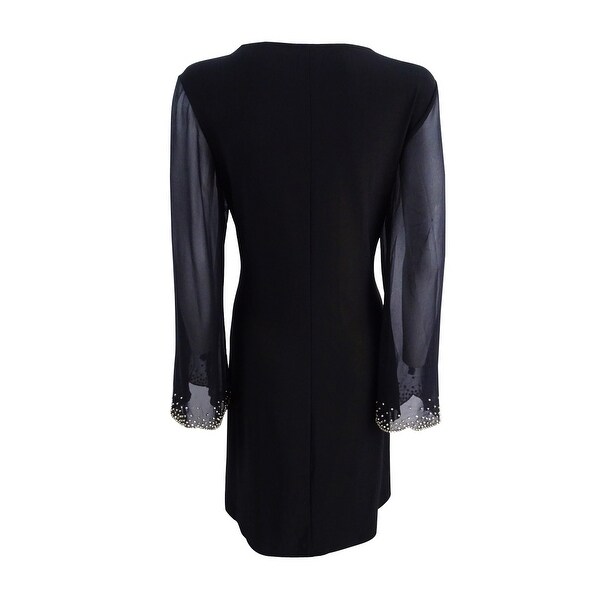 black gold dress illusion