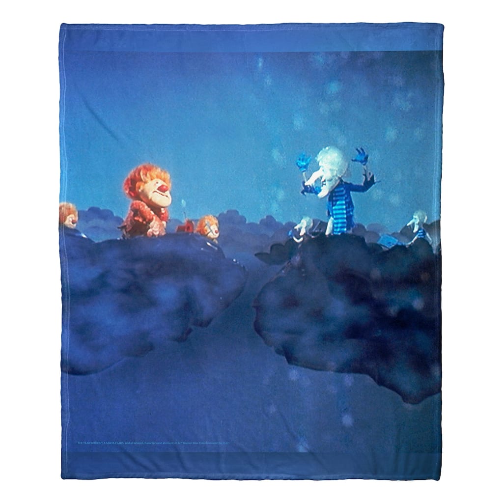 Warner Brothers Year without a Santa Claus Brotherly Quarrel Silk Touch Throw Blanket