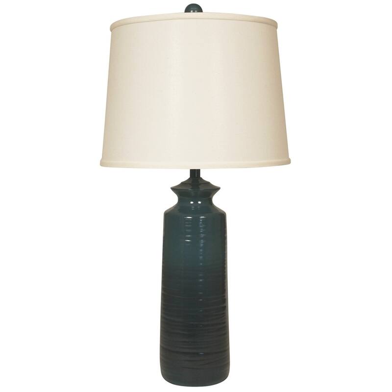 Casual Tall Slender Pottery Table Lamp - Tall Slender