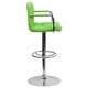 preview thumbnail 13 of 103, Quilted Vinyl Adjustable Chrome Bar Stool (Set of 2)