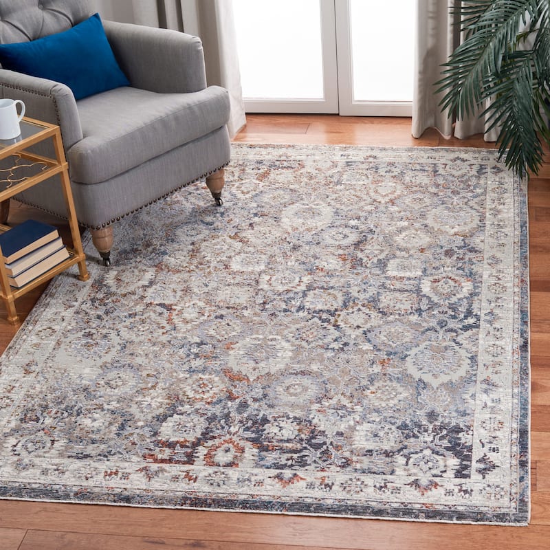 SAFAVIEH Limitee Evon Vintage Oriental Rug - 8' x 10' - Charcoal/Beige