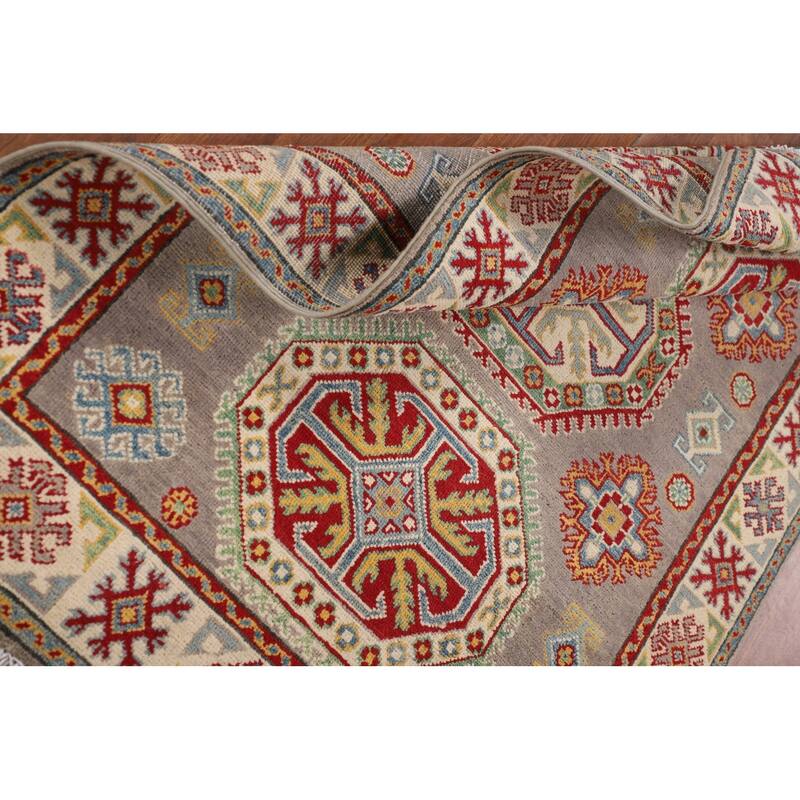 Kazak Foyer Rug Handmade Wool Carpet - 3'5" x 5'0"