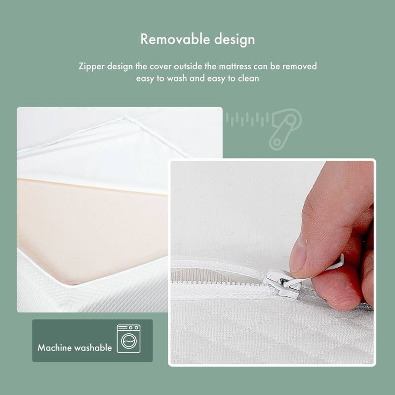 DH BASIC 6 Inch Hypoallergenic CertiPUR-US Gel Memory Mattress by Denhour