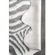 preview thumbnail 10 of 18, Nuloom Contemporary Stripped Safari Acrylic Faux Zebra Shaped Area Rug