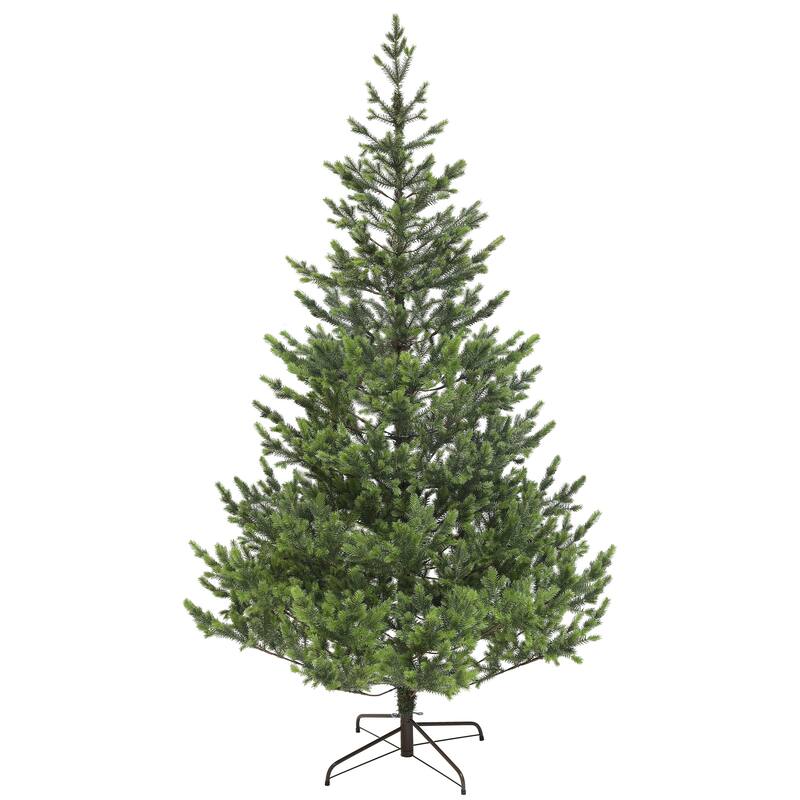 7ft Artificial Christmas Tree, Sparse Realistic Cedar Tree with 2901 Tips, Easy Assembly, Hinged Xmas Tree - Green