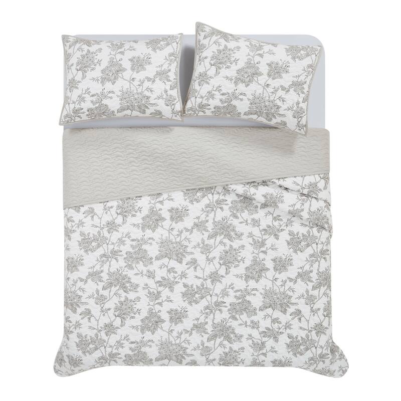 Brooklyn Loom Mila Floral Quilt Set