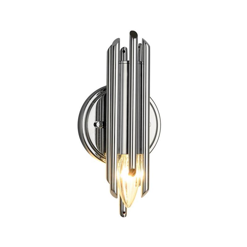 1-Light Modern Stylish Multiple Iron Tube Wall Lamp