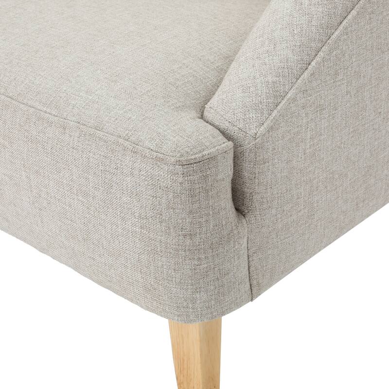 Loveseat Sofa Recliner Sofa with Birch Legs, Comfortable 2-Seater Fabric Couch Accent Sofa for Living Room