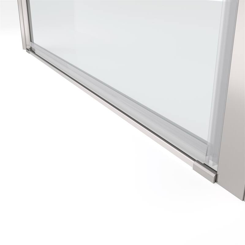 1 3/8" Adjustment Universal Pivot Shower Door with 1/4" Tempered Glass