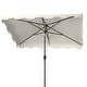 preview thumbnail 12 of 10, SAFAVIEH Outdoor Living Zimmerman 6.5 x 10 Ft Rectangle Market Umbrella
