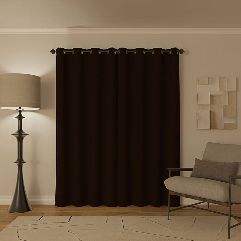 Sun Zero Oslo Theater Grade Extreme Total Blackout Grommet Curtain Panel, Single Panel
