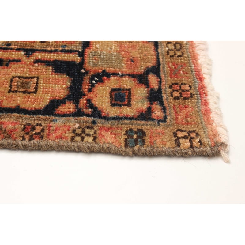 ECARPETGALLERY Hand-knotted Antalya Vintage Dark Copper Wool Rug - 3' 6" x 14' 6"