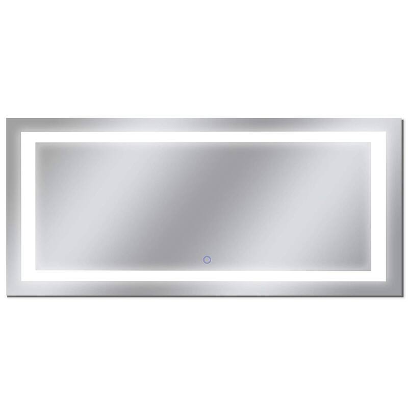 Dyconn Faucet Edison Wall-mounted LED Backlit Tri-Color Mirror - Clear