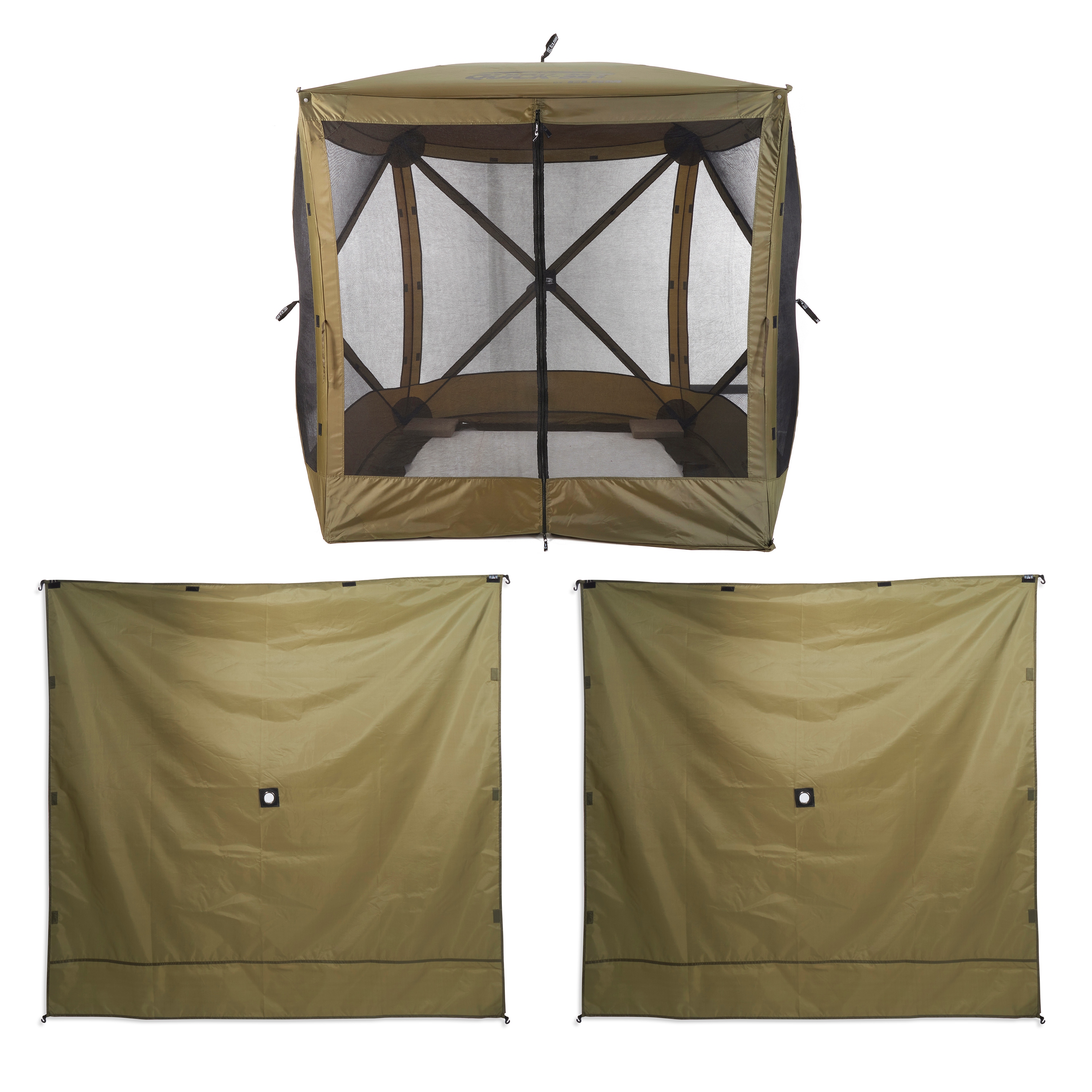 Clam Quick Set Traveler Outdoor Screen Shelter w Wind Panels 2
