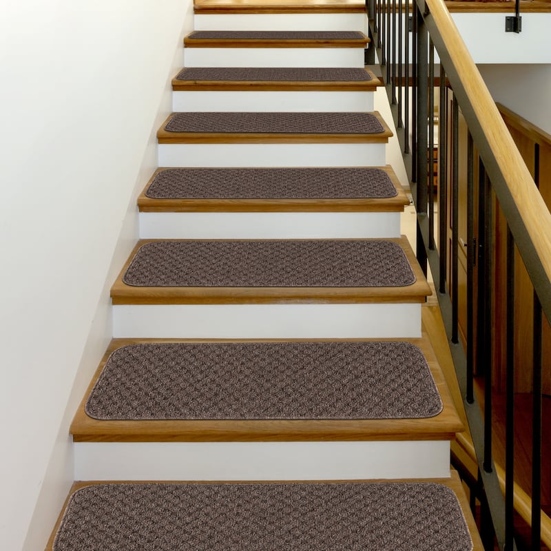 Beverly Rug Non Slip Stair Treads for Wooden Steps, 8''x26''