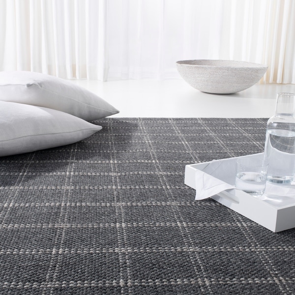 Ralph Lauren ラグマット Lauren Ralph Lauren Handmade Tamworth Check Wool Rug - Bed Bath