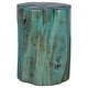 preview thumbnail 1 of 3, Uttermost Habitat Blue Accent Stool - 16"W x 20"H x 16"D