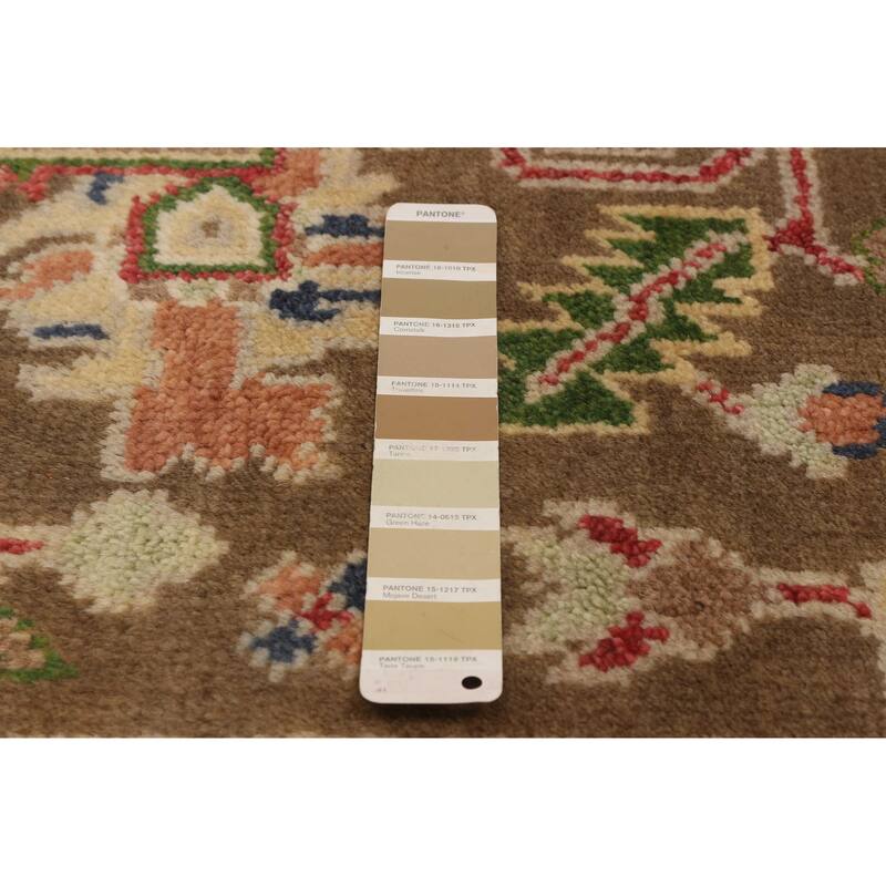 ECARPETGALLERY Hand-knotted Serapi Heritage Brown Wool Rug - 7'11 x 10'4