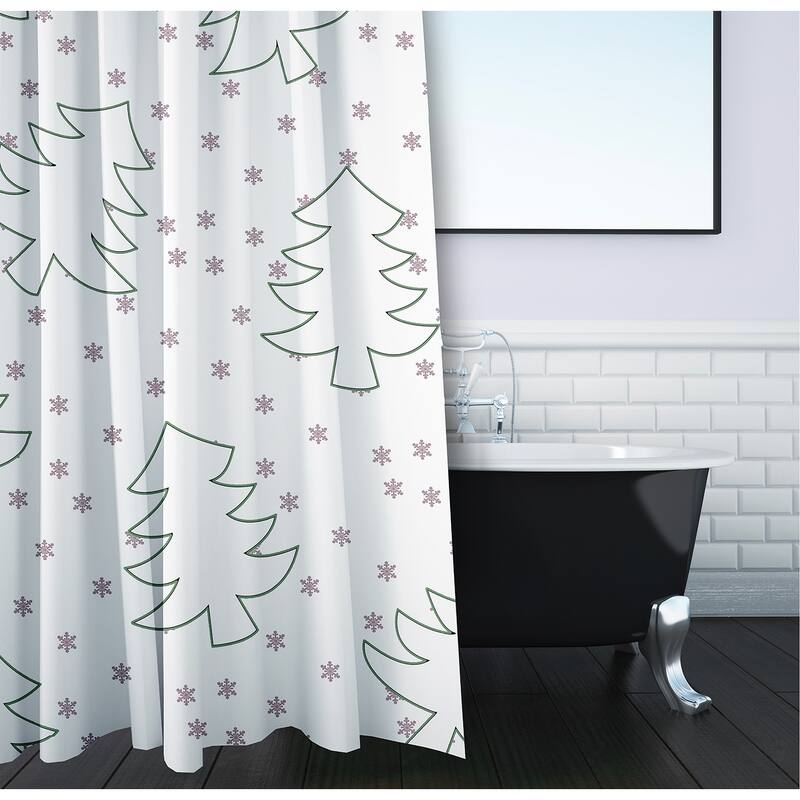 Tree Outlines Shower Curtain