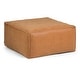 preview thumbnail 33 of 37, WYNDENHALL Wendal Boho Square Pouf in Faux Leather