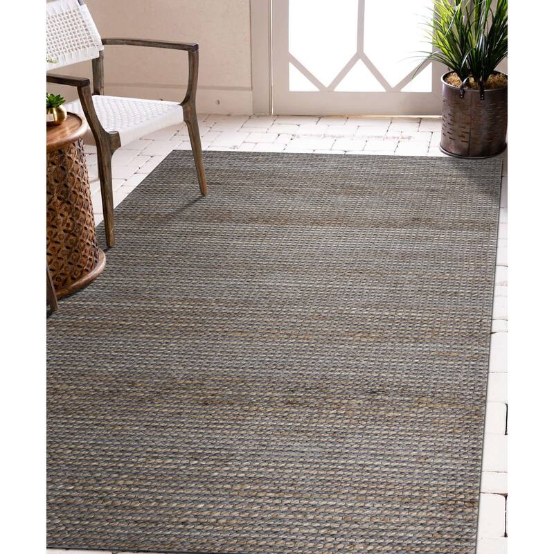 Sevita Farmhouse Jute and Wool Blend Indoor Area Rug