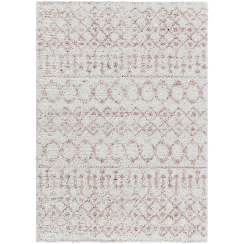 Livabliss Aliyah Shag Moroccan Tribal Area Rug