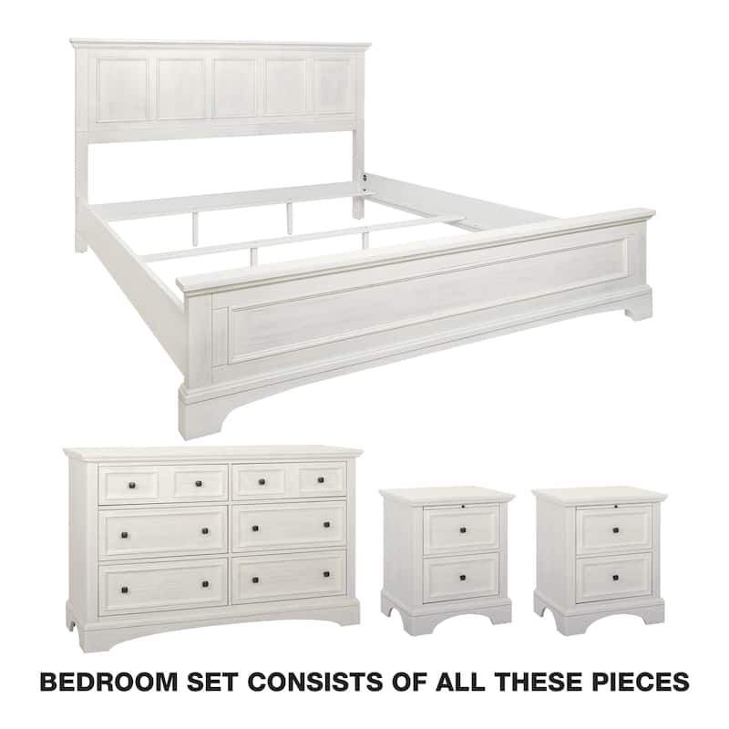Farmhouse Basics King Bedroom Set 4 pc