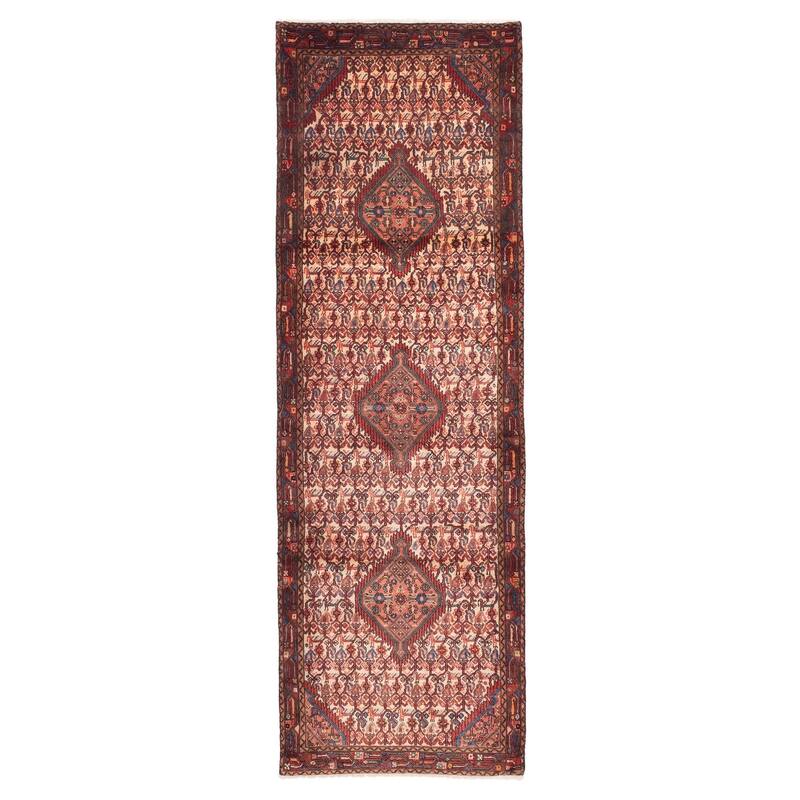 ECARPETGALLERY Hand-knotted Konya Anatolian Cream Wool Rug - 3'3 x 10'1