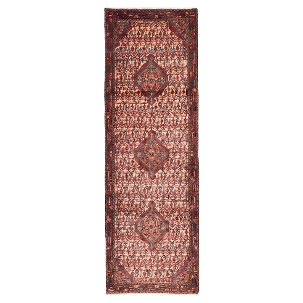 ECARPETGALLERY Hand-knotted Konya Anatolian Cream Wool Rug - 3'3 x 10'1