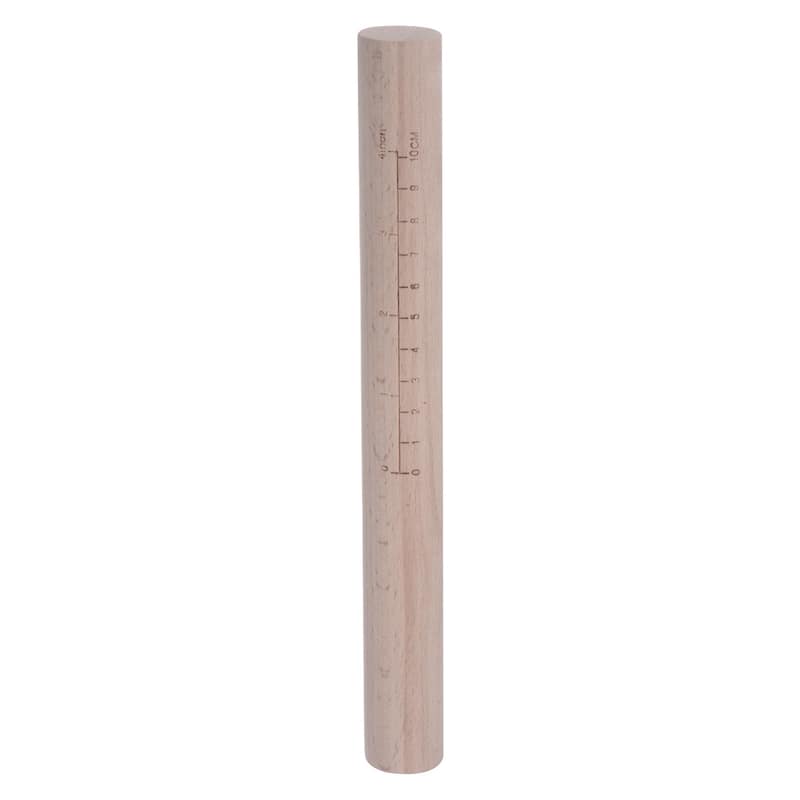 Rolling Pin Beech Wood Dough Roller Pins Cylindrical with Scale