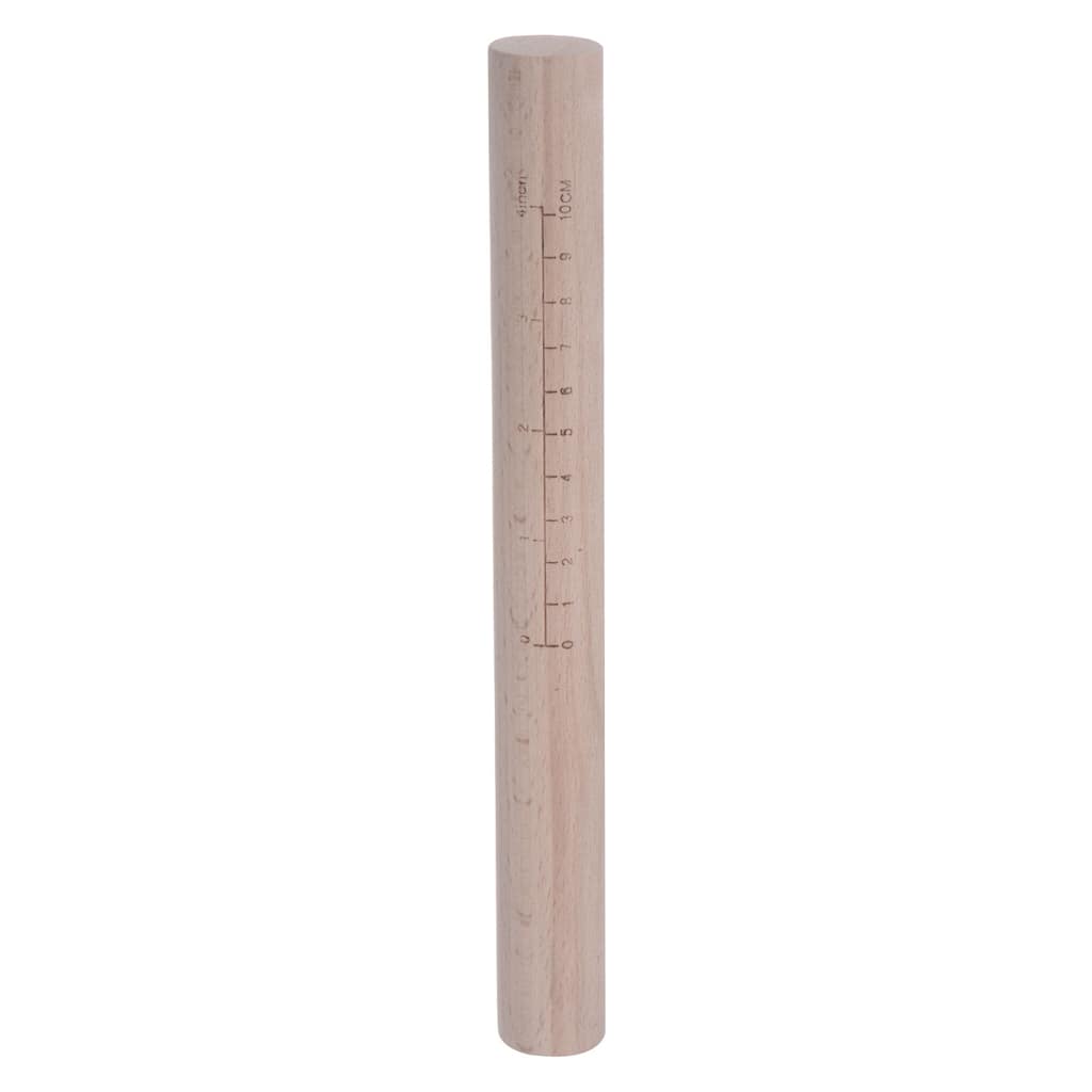 Rolling Pin Beech Wood Dough Roller Pins Cylindrical with Scale