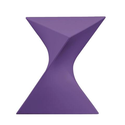 LeisureMod Quinzy Vanity Plastic Stool / Side Table