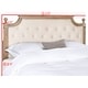preview thumbnail 3 of 1, SAFAVIEH Rustic Wood Beige Tufted Linen Full Headboard