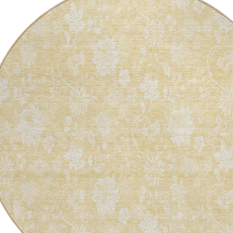 HomeRoots Floral Transitional Rectangle Outdoor Rug
