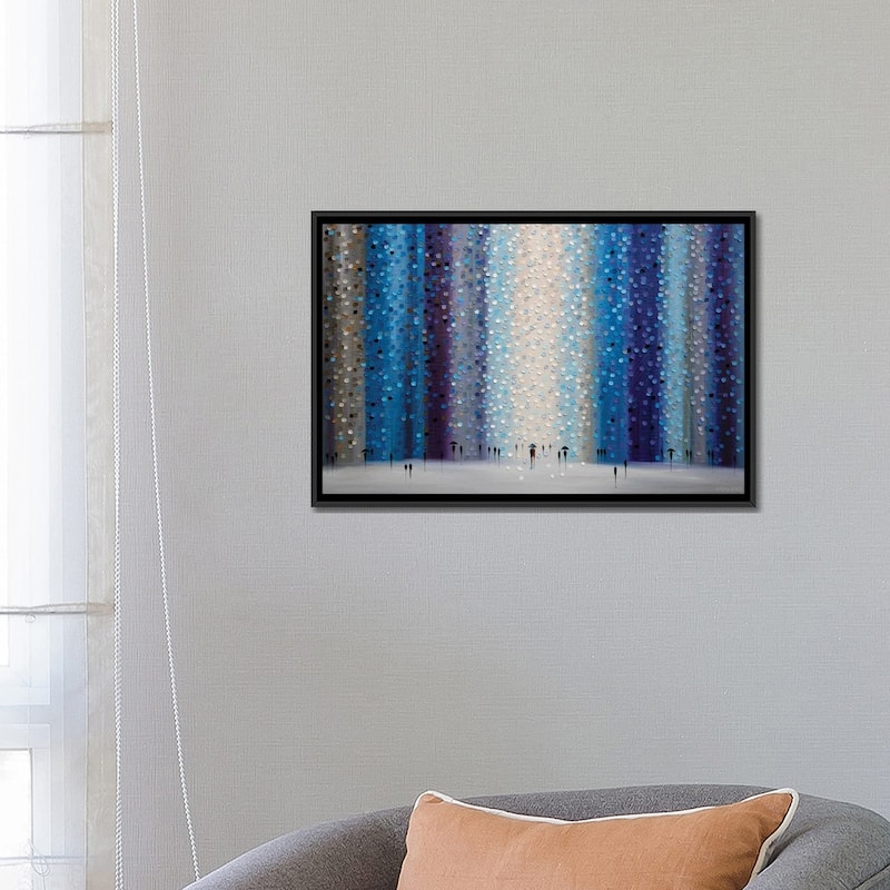 iCanvas "Rainy City" by Ekaterina Ermilkina Framed Canvas Print