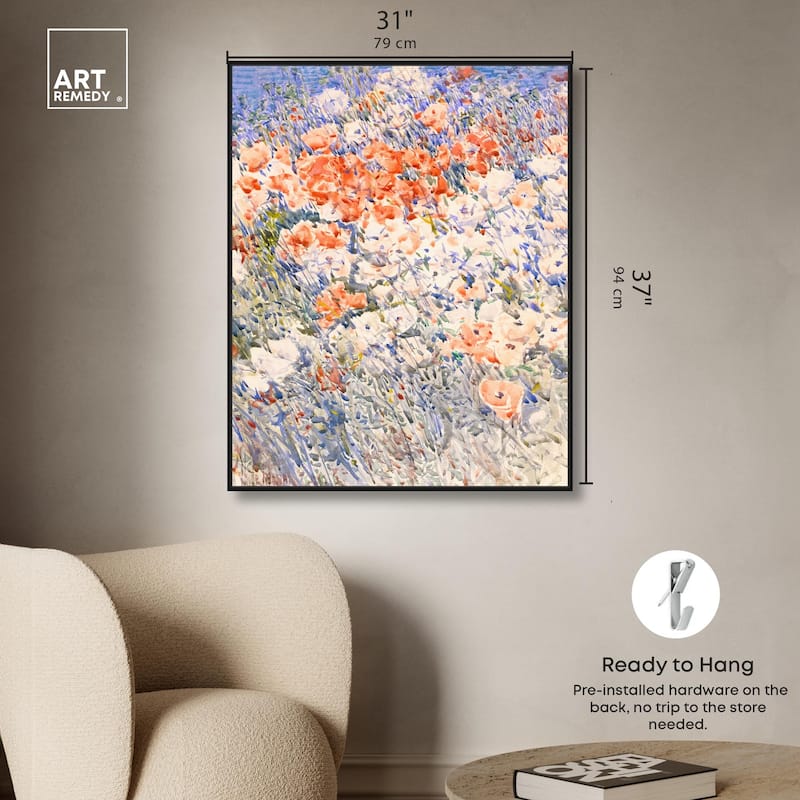 Island Garden by Childe Hassam Canvas by Art Remedy